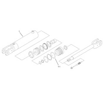 Hydraulic lifting cylinder For Dingo 1004163